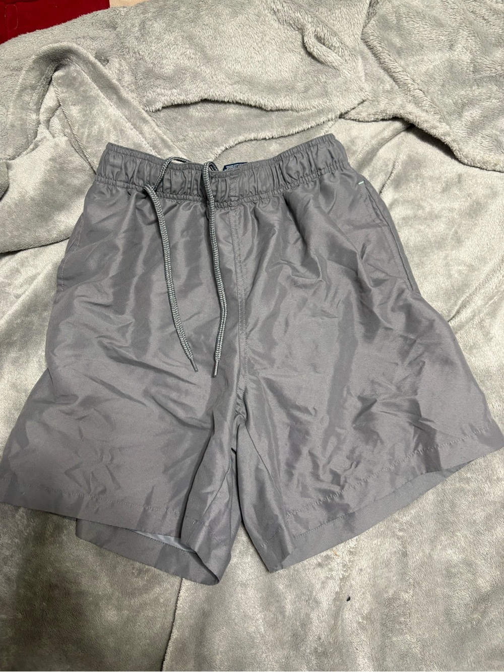 George Men's Gray Athletic Drawcord Shorts